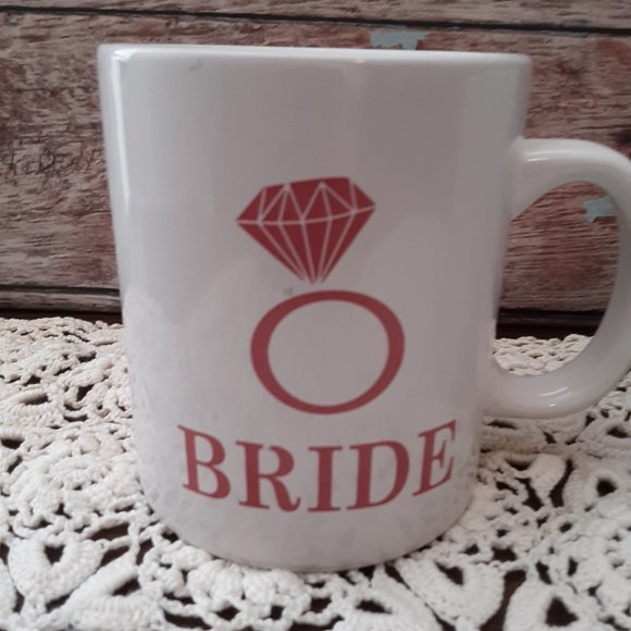 Large "Bride & Groom"  Coffee Mugs - Picture 3 of 4